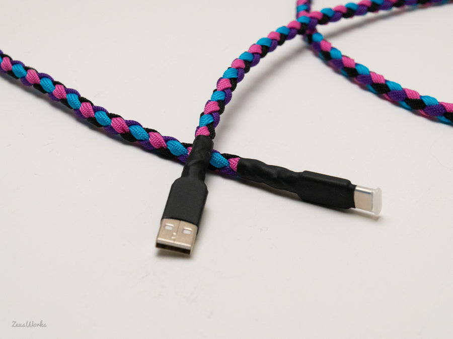 Space dust braided cable